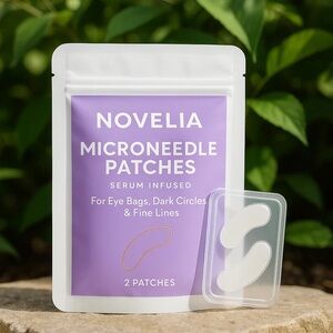 1 set of 3 pairs Novelia serum infused microneedle patches